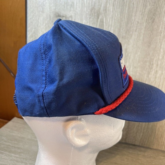 Vintage Snapback Goodwrench Rockingham 200 Patch Hat Rope Cap Made in USA 1989 - Picture 4 of 6